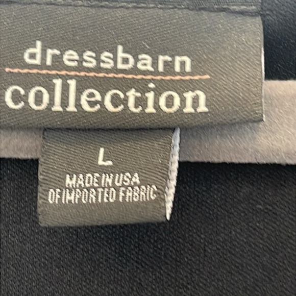 Dressbarn Womens Black Sleeveless Tank Top Blouse Glitzy Shimmery Size L - Picture 9 of 9